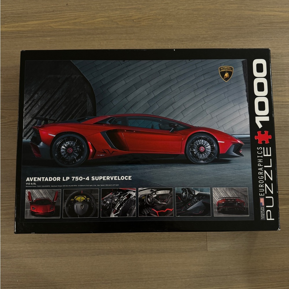 Lamborghini Aventador 1000 Piece Puzzle